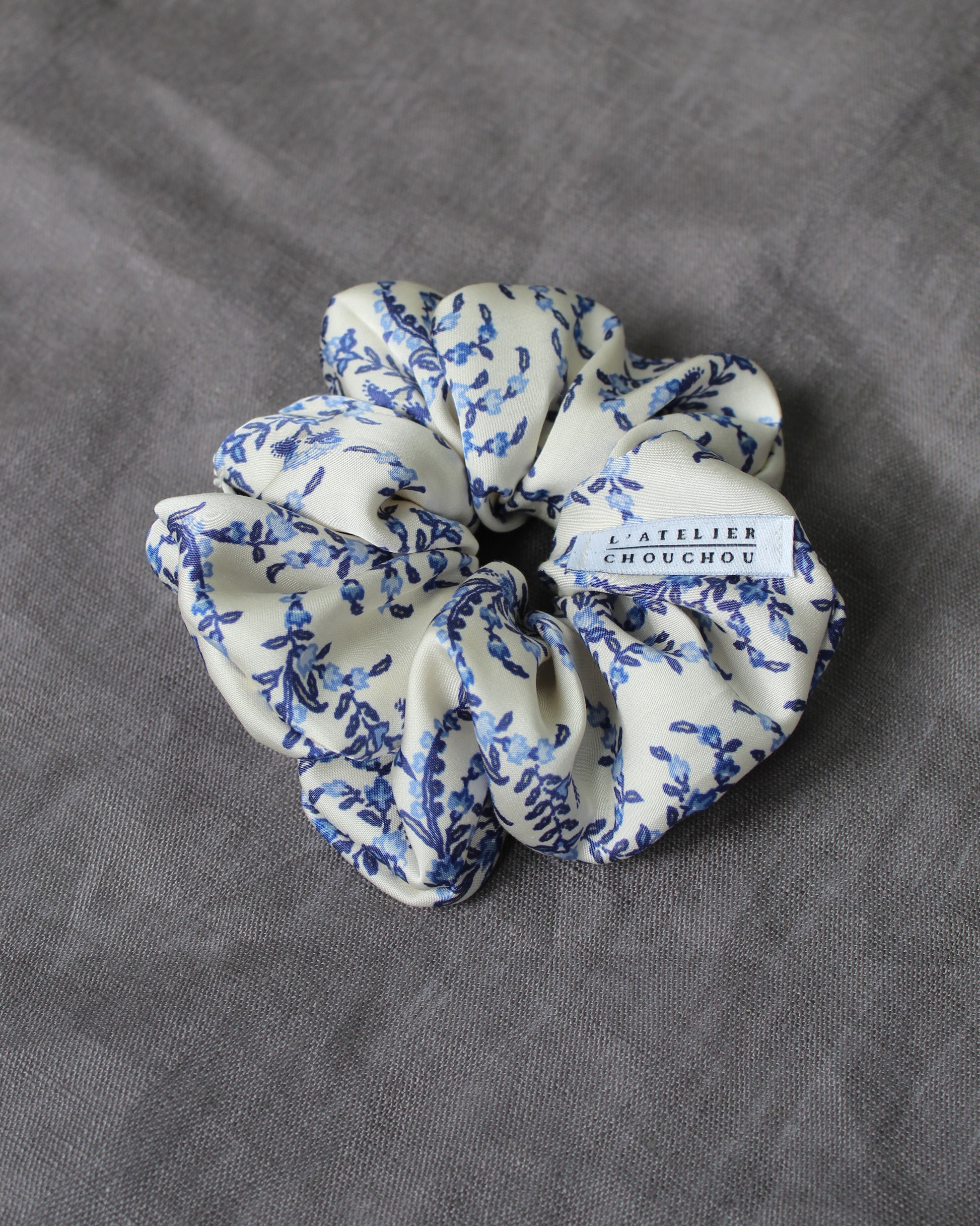 chouchou cheveux toile de jouy